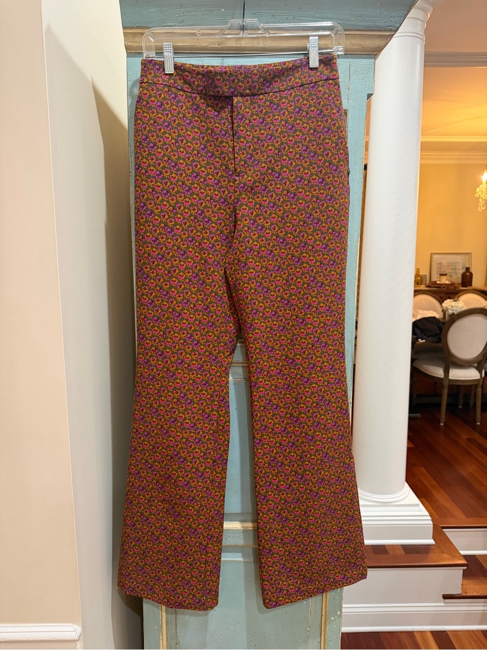 Scotch Soda Maison Starwatcher 70s Retro Floral Flare Pants Small